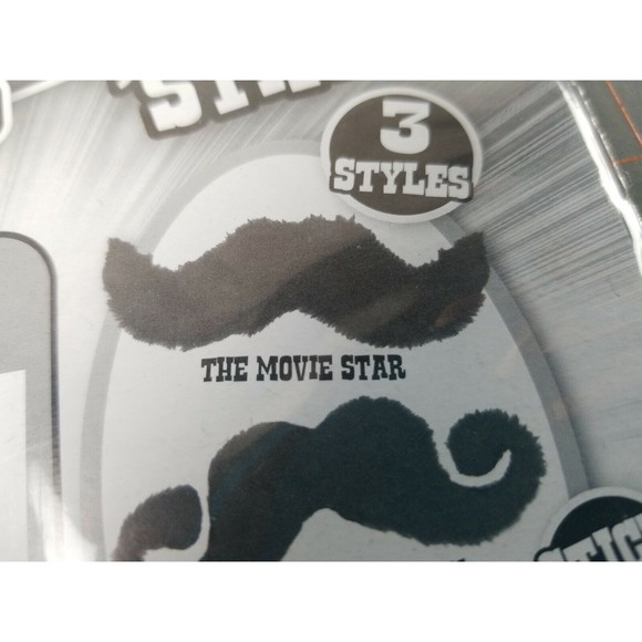JA-RU Mighty Mustache Stick On Mustache Child's Toy Costume Accessory NEW - Picture 4 of 6